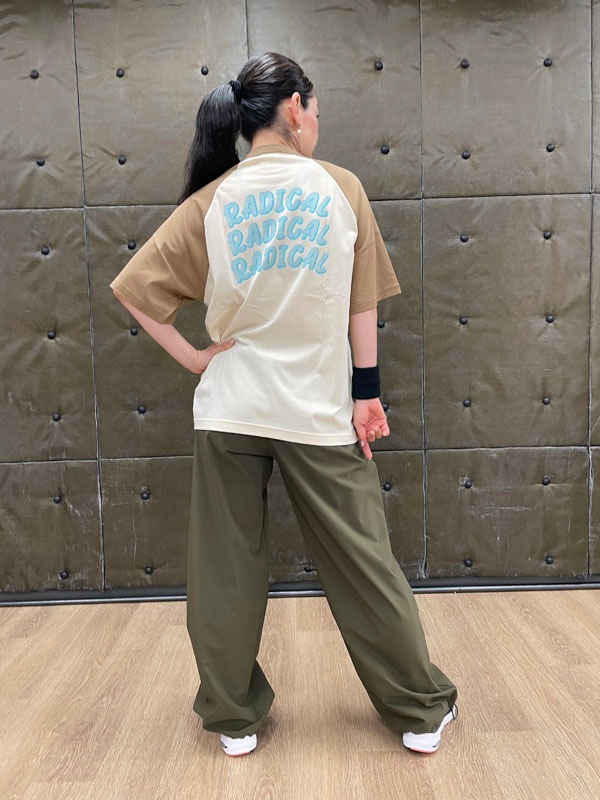 RADICALラグランTシャツ<キャメル>