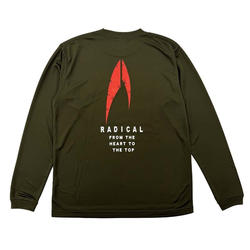 3RADICAL ドライ ロングスリーブTシャツ<オリーブ>