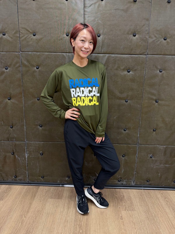 3RADICAL ドライ ロングスリーブTシャツ<オリーブ>
