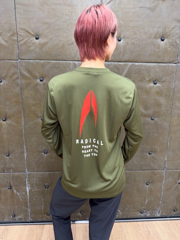 3RADICAL ドライ ロングスリーブTシャツ<オリーブ>