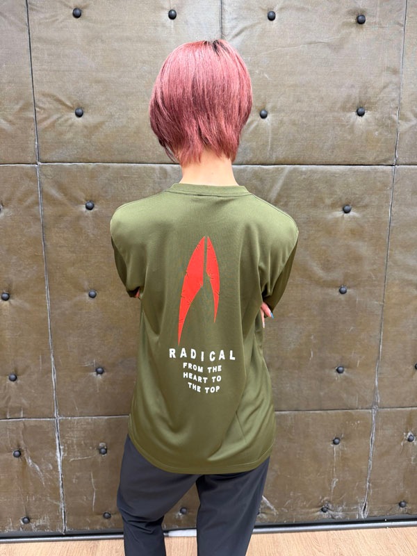 3RADICAL ドライ ロングスリーブTシャツ<オリーブ>
