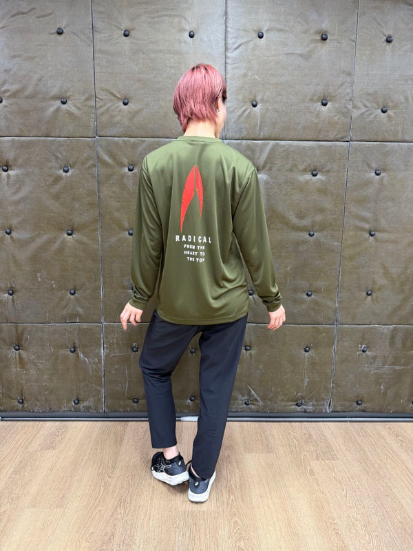3RADICAL ドライ ロングスリーブTシャツ<オリーブ>