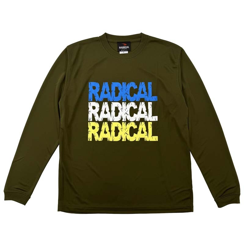 3RADICAL ドライ ロングスリーブTシャツ<オリーブ>