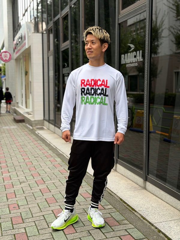3RADICAL ドライ ロングスリーブTシャツ<ホワイト>