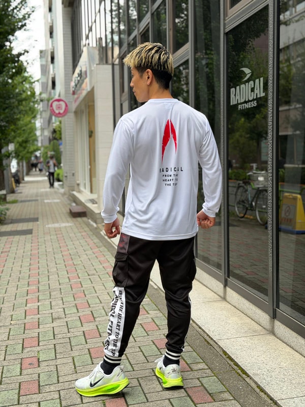 3RADICAL ドライ ロングスリーブTシャツ<ホワイト>