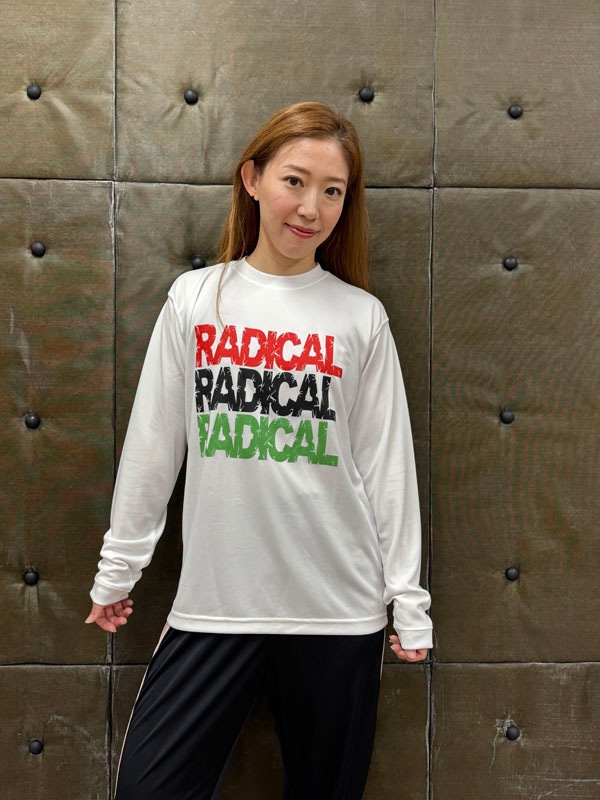 3RADICAL ドライ ロングスリーブTシャツ<ホワイト>