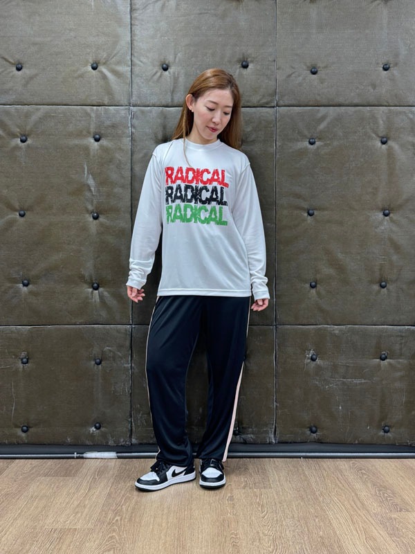 3RADICAL ドライ ロングスリーブTシャツ<ホワイト>