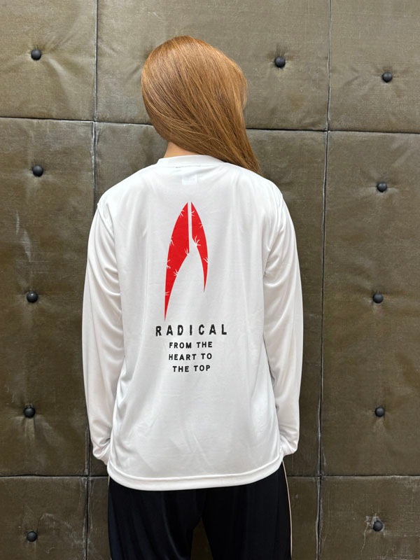 3RADICAL ドライ ロングスリーブTシャツ<ホワイト>