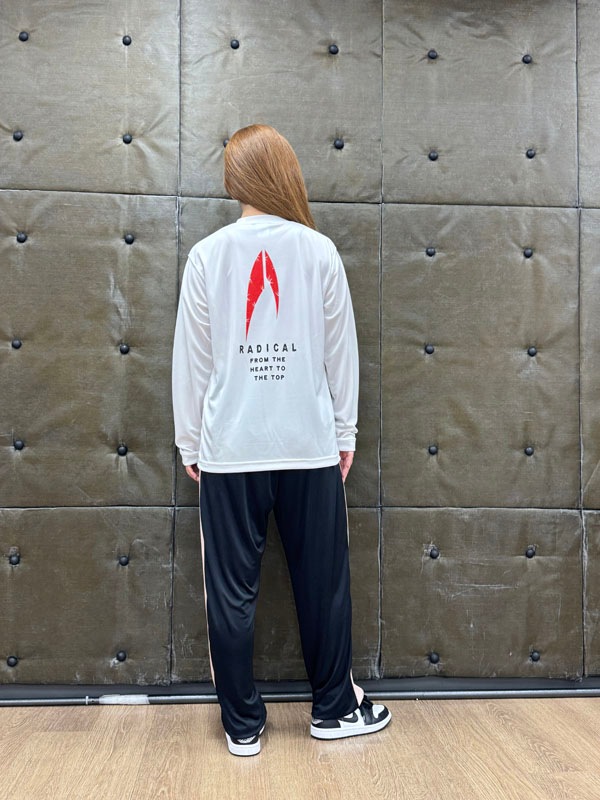 3RADICAL ドライ ロングスリーブTシャツ<ホワイト>