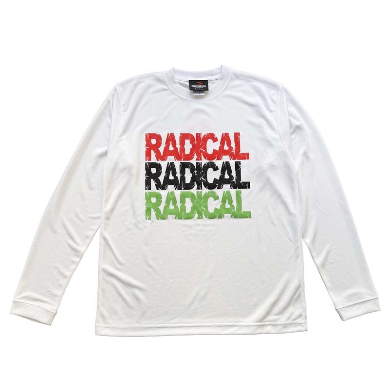 3RADICAL ドライ ロングスリーブTシャツ<ホワイト>
