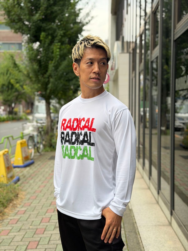 3RADICAL ドライ ロングスリーブTシャツ<ホワイト>