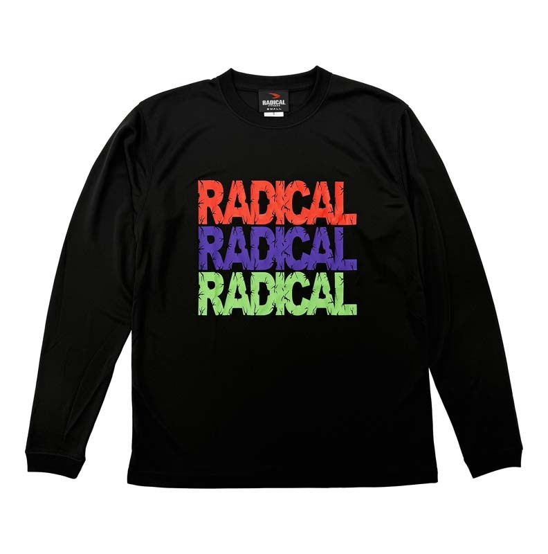 3RADICAL ドライ ロングスリーブTシャツ<ブラック>