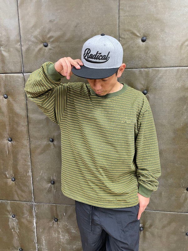 フラットキャップ＜グレー×ブラック＞