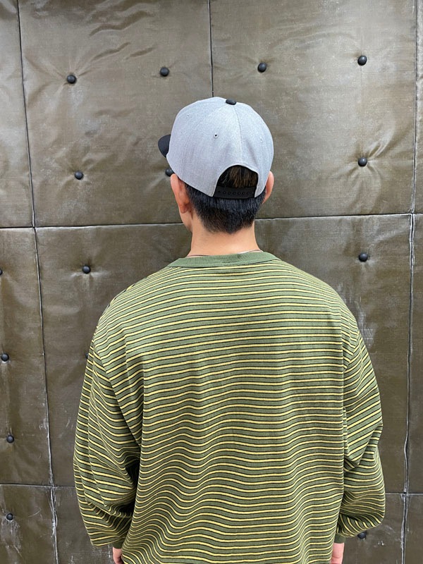 フラットキャップ＜グレー×ブラック＞