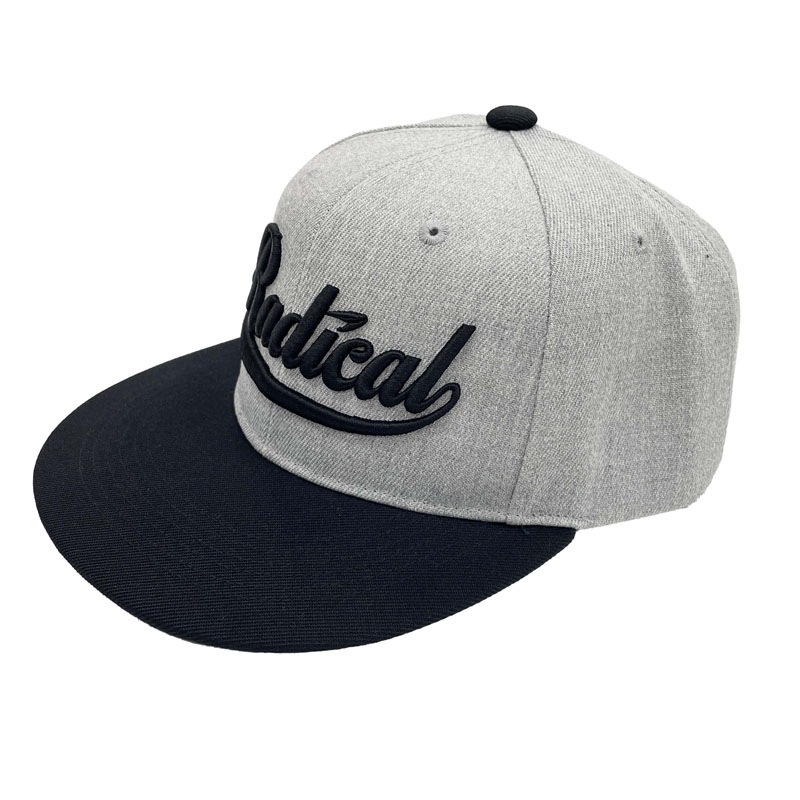 フラットキャップ＜グレー×ブラック＞