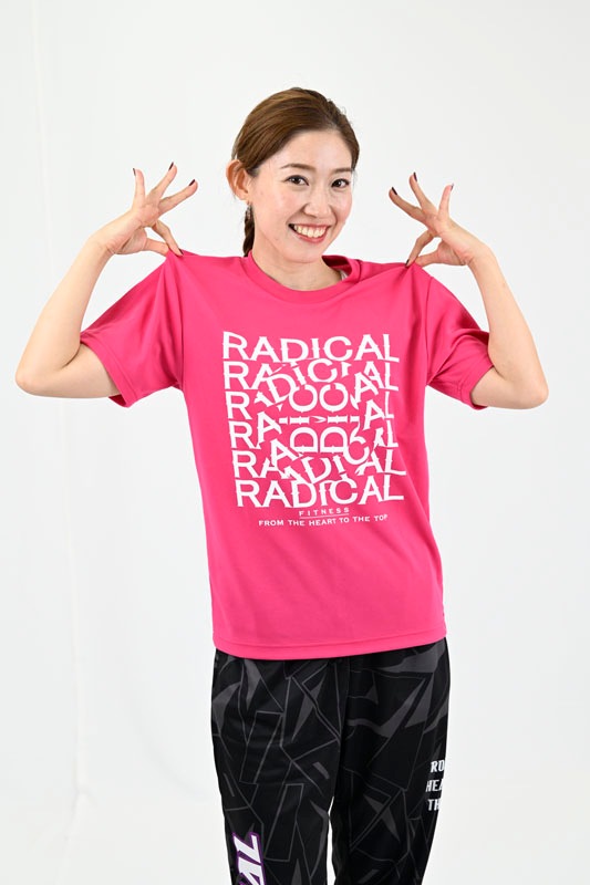 RADICAL SLIDEドライTシャツ＜ピンク＞
