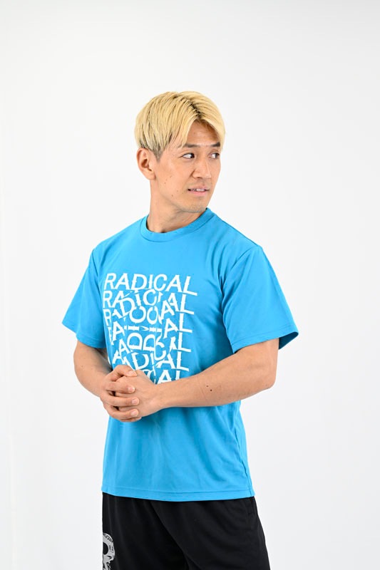 RADICAL SLIDEドライTシャツ<ブルー>