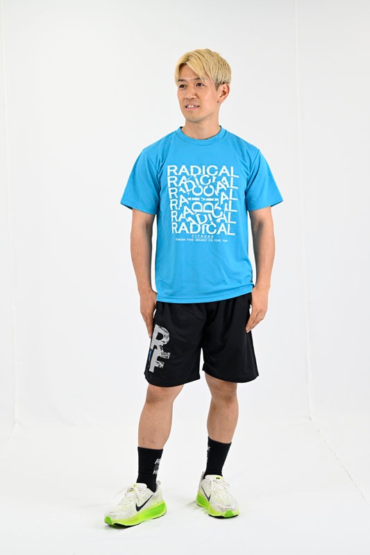 RADICAL SLIDEドライTシャツ<ブルー>