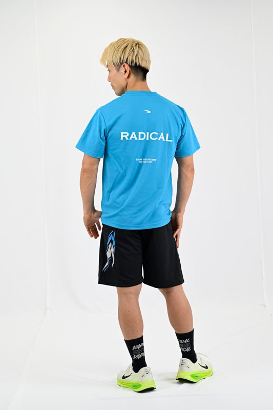 RADICAL SLIDEドライTシャツ<ブルー>