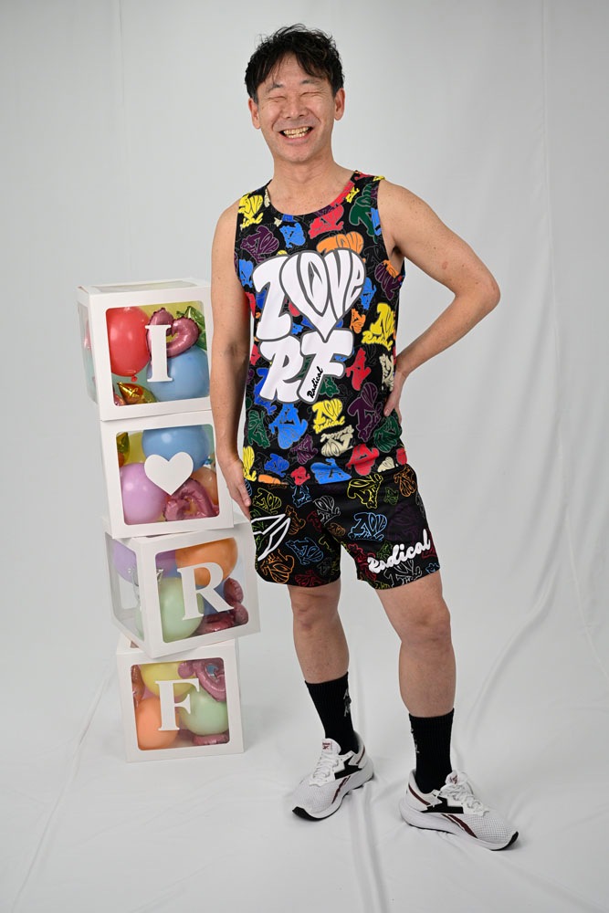 I LOVE RFカラフルハーフパンツ＜ブラック＞