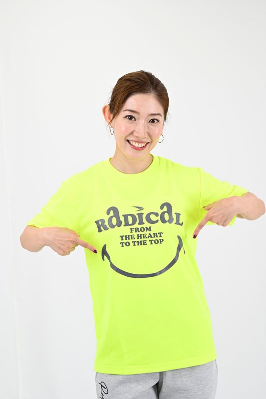 RADICAL SmileドライTシャツ＜蛍光イエロー＞