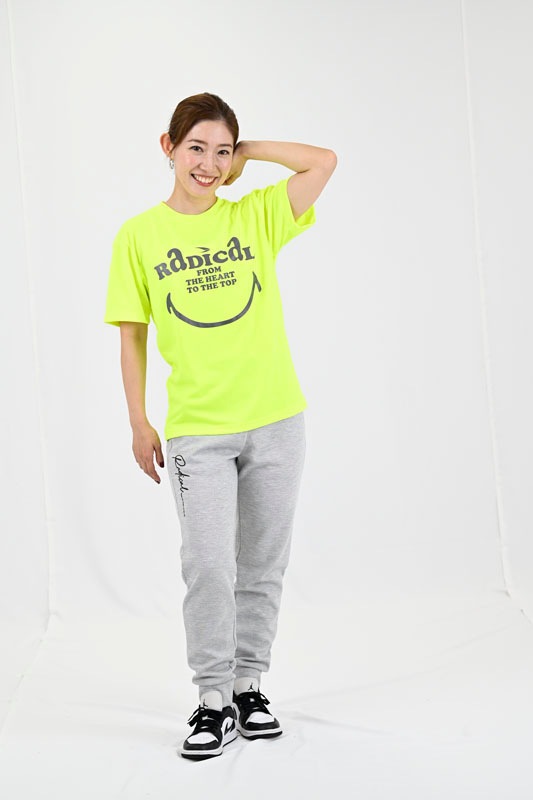 RADICAL SmileドライTシャツ＜蛍光イエロー＞