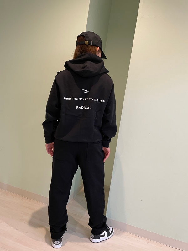 スウェットフルジップパーカー＜ブラック＞