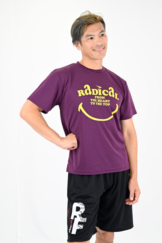 RADICAL SmileドライTシャツ＜パープル＞
