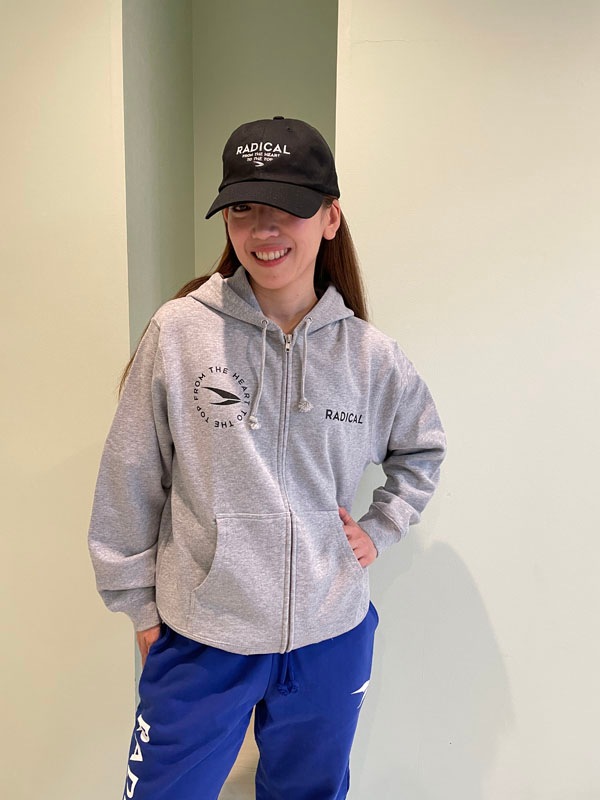 スウェットフルジップパーカー＜グレー＞