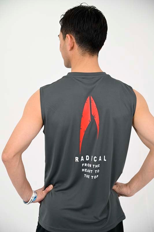 3RADICAL ノースリーブ<グレーグリーン>