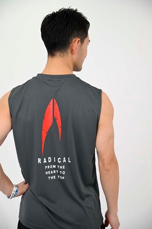 3RADICAL ノースリーブ<グレーグリーン>