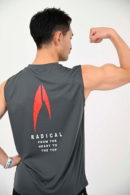 3RADICAL ノースリーブ<グレーグリーン>