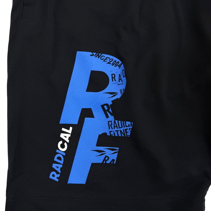 ベーシックハーフパンツ<ブラック×ブルー>