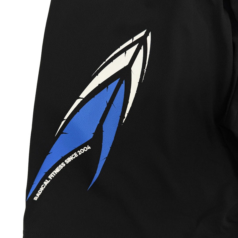 ベーシックハーフパンツ<ブラック×ブルー>