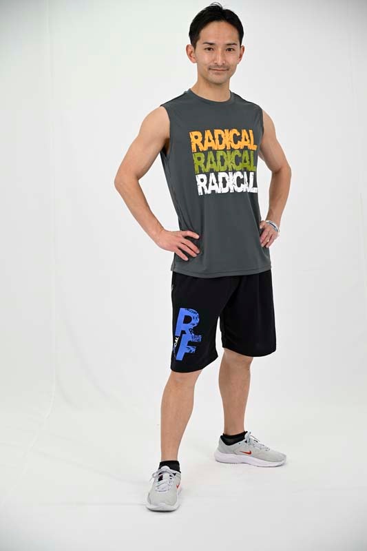 ベーシックハーフパンツ<ブラック×ブルー>