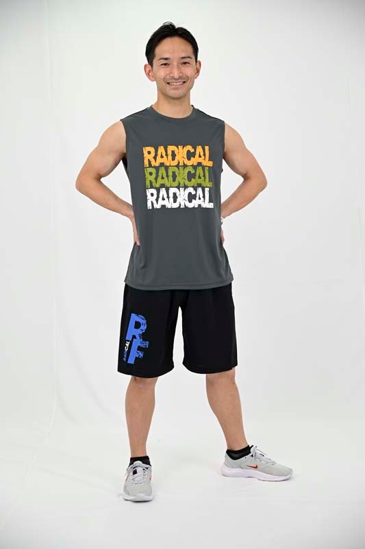 ベーシックハーフパンツ<ブラック×ブルー>