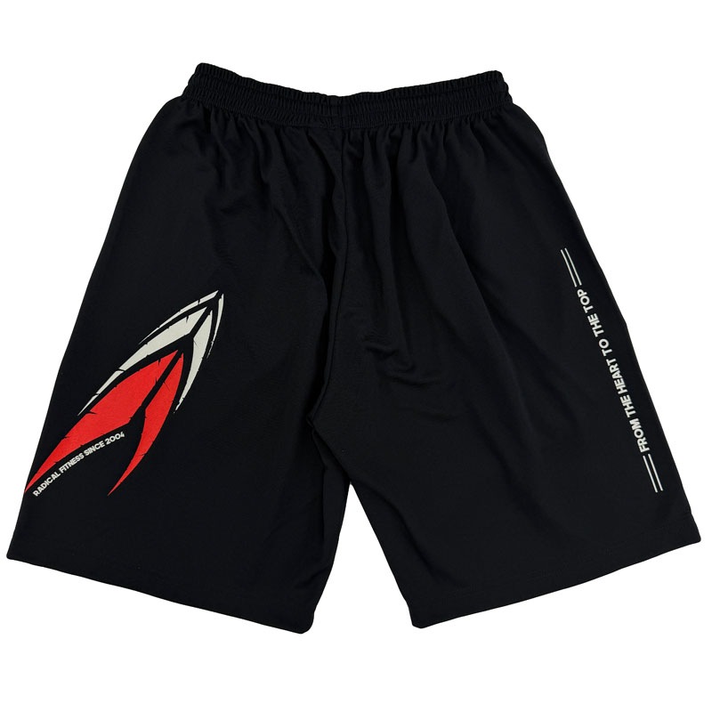 ベーシックハーフパンツ＜ブラック×レッド＞