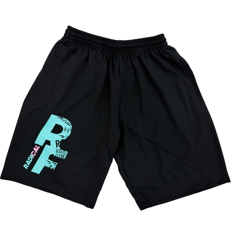 ベーシックハーフパンツ<ブラック×ミント>