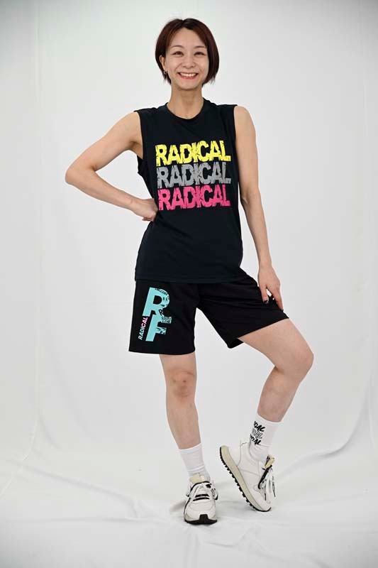 ベーシックハーフパンツ<ブラック×ミント>