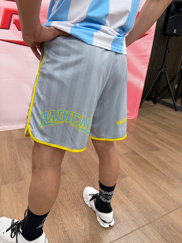 ストライプハーフパンツ＜グレー＞