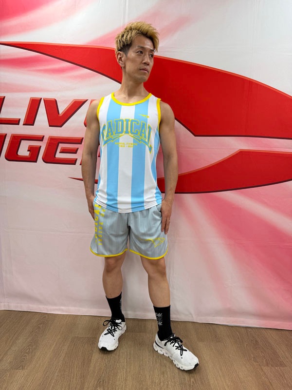 ストライプハーフパンツ＜グレー＞