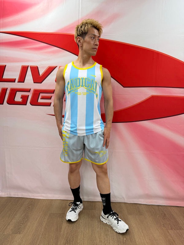 ストライプハーフパンツ＜グレー＞