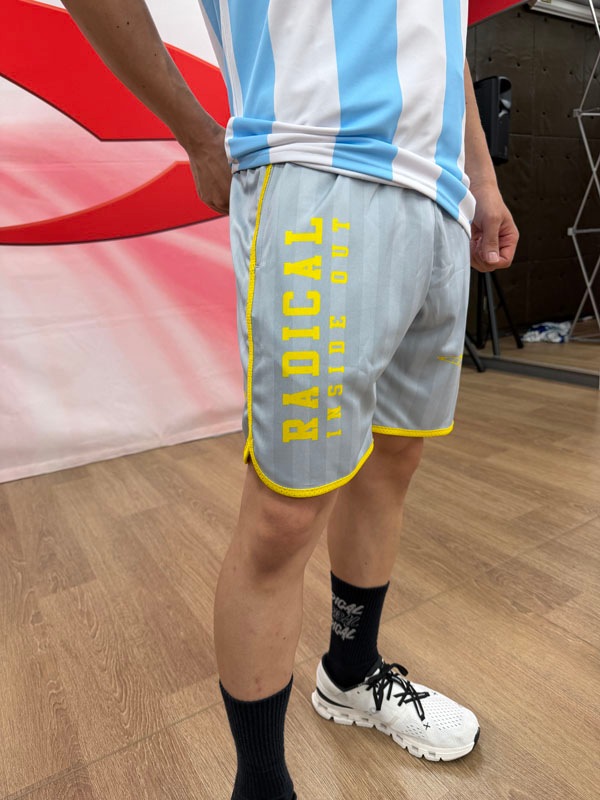 ストライプハーフパンツ＜グレー＞