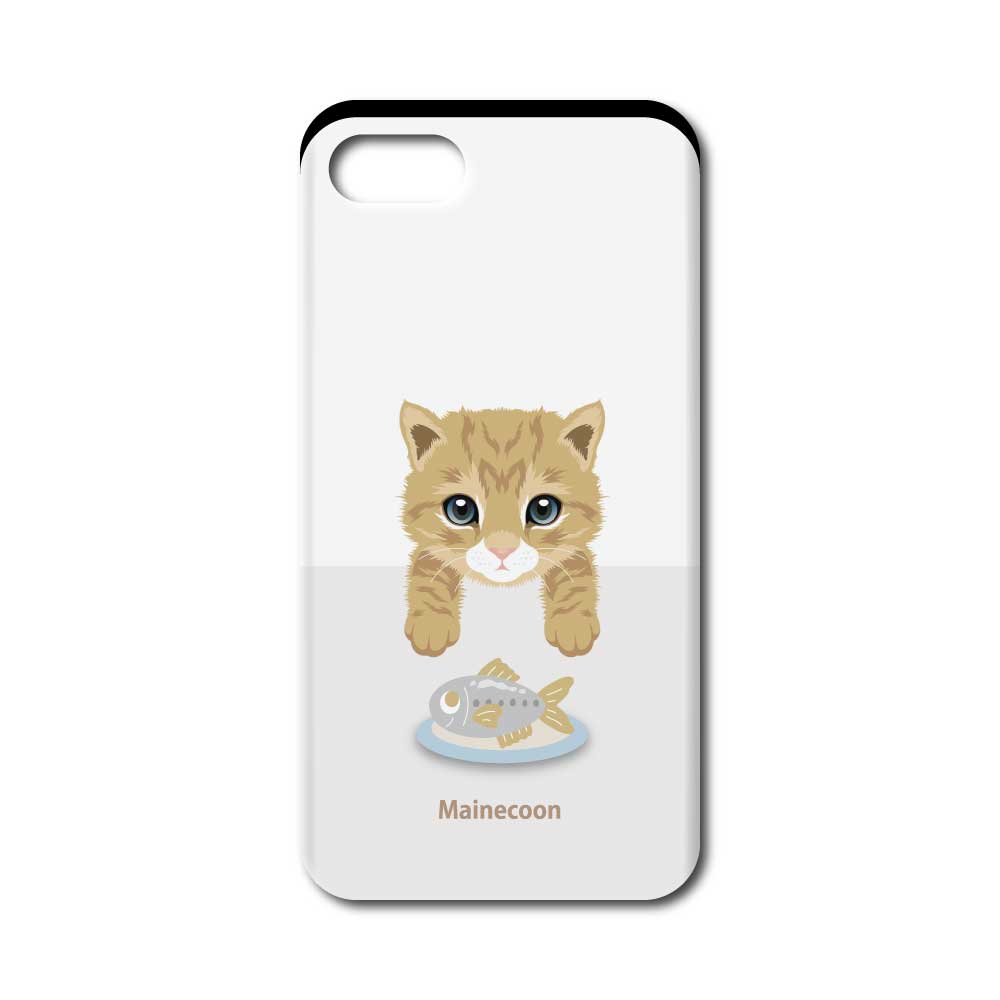 猫と魚 メインクーン スマホケース Iphone7 8 Se コレクション 猫と魚 メインクーン プリントライフエッグ かわいい 雑貨やオリジナルグッズの通販サイト