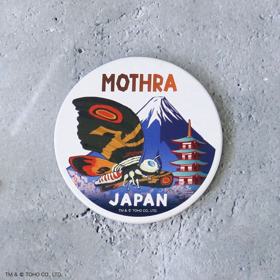 モスラ JAPAN 白雲石コースター | ゴジラ JAPAN グッズ | プリント