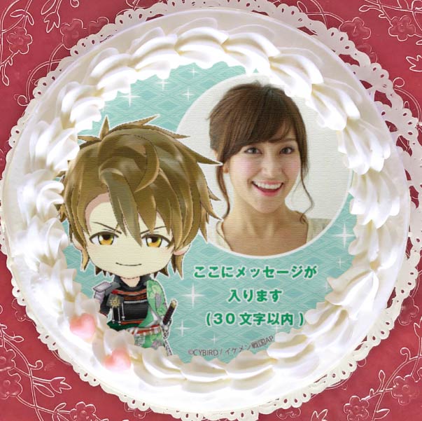 写真メッセージ入り】プリケーキ（豊臣秀吉)[イケメン戦国◇時をかける
