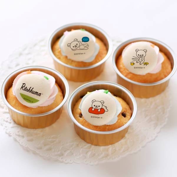 プリカップケーキ シンプル柄 特典缶バッジ付き リラックマ ファンシーキャラクター リラックマ 定番柄 第2弾 Priroll