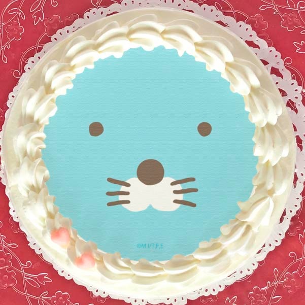 プリケーキ（ぼのぼのフェイスデザインA）【特典缶バッジ付き