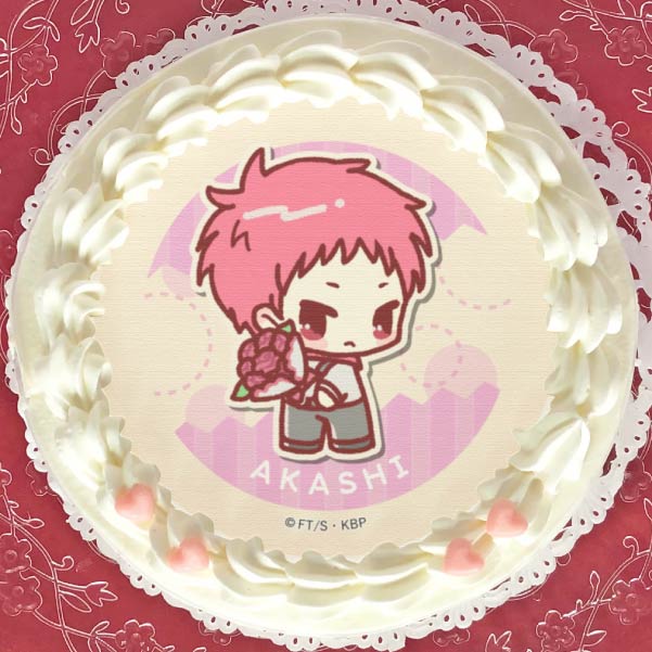 黒子のバスケ　赤司征十郎　プリロール　ケーキ　特典　缶バッジ プリケーキ（赤司征十郎/描きおこしver.）【特典缶バッジ付き