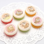 プリマカロン6個セット（おやつ柄）【特典缶バッジ付き】[可愛い嘘のカワウソ]|可愛い嘘のカワウソ|ファンシーキャラクター